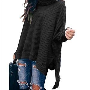 Waffle knot light weight sweater